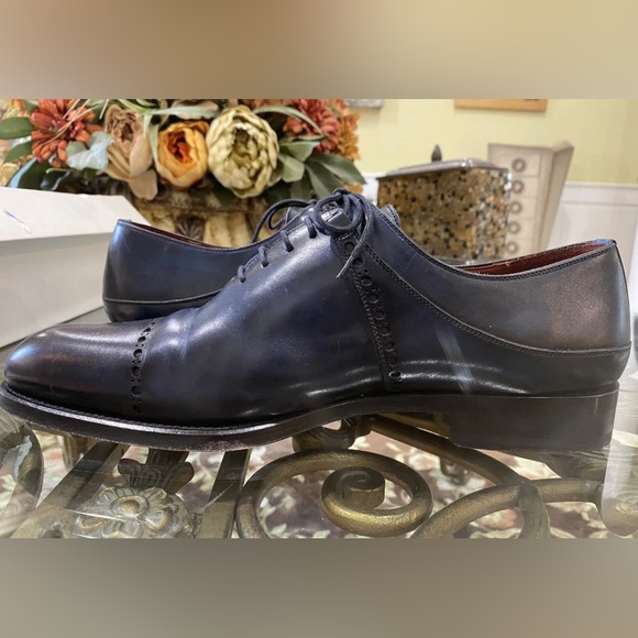 BLUE SOLE SHOES Lutisburg Navy Lace Up Dress Shoes (12) - Picture 8 of 12